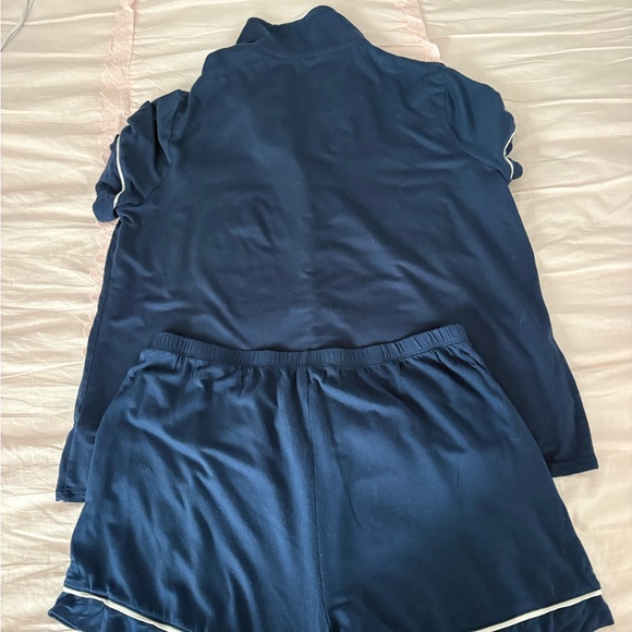 Women's Navy Blue Pajama Set - Picture 2 of 3